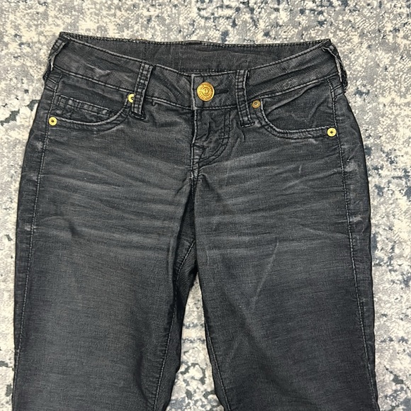 True Religion Gray Corduroy skinny jeans - Picture 2 of 3